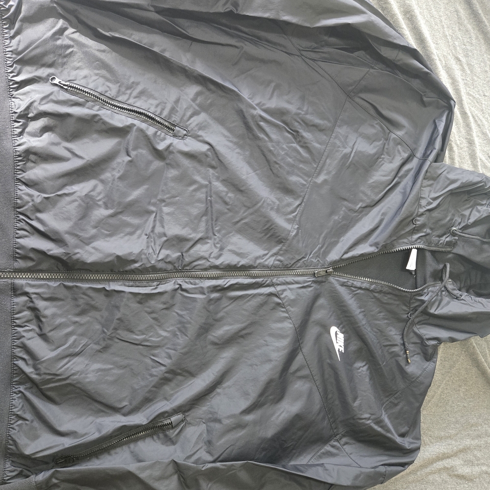 Nike Men's Black Windbreaker Jacket 3XL